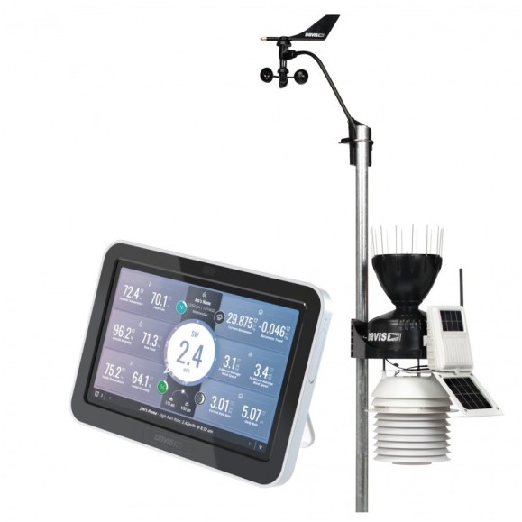 Station météo sans fil auto-alimentée Davis Vantage Pro2 avec console WeatherLink