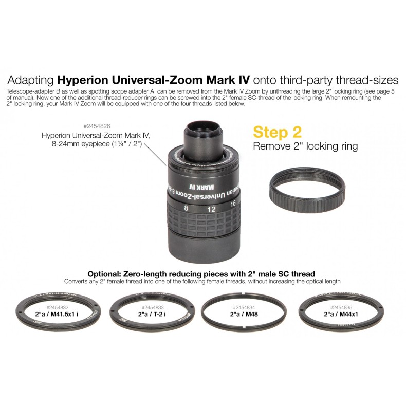 Bague de réduction de la longueur...