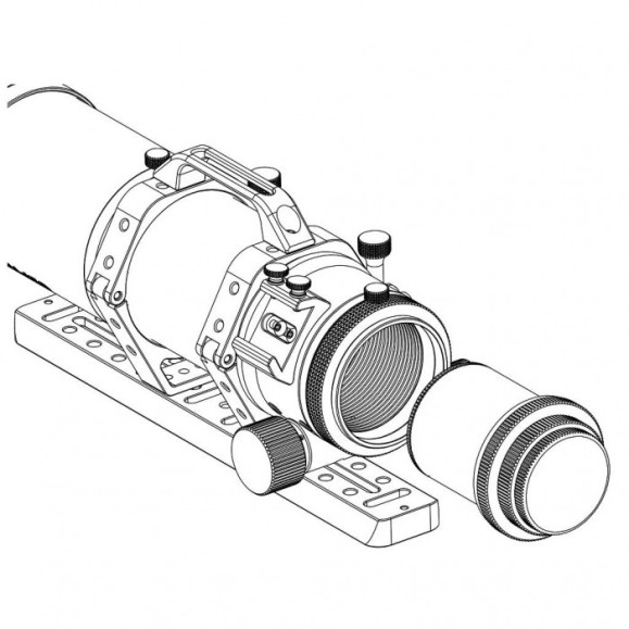 ZWO Réducteur d'aplatisseur 0,75x POUR FF65