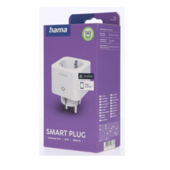 HAMA Prise intelligente 16a 3680 W, Blanc