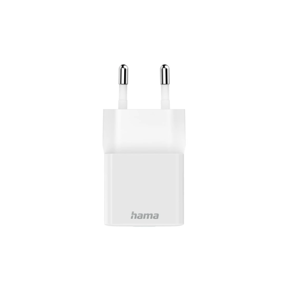 HAMAMini chargeur , USB-C, PD/Qualcomm®, charge rapide, 20 W, blanc