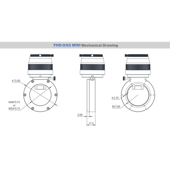 Player One OAG-Mini Off-Axis Radial Guider (guide radial hors axe)