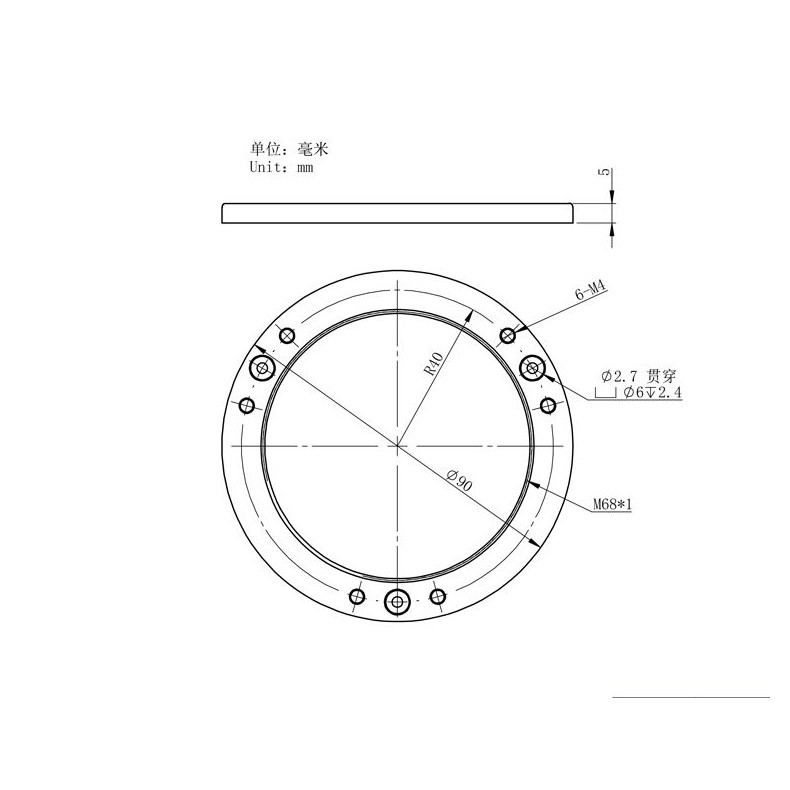ZWO Adaptateur d'inclinaison du...