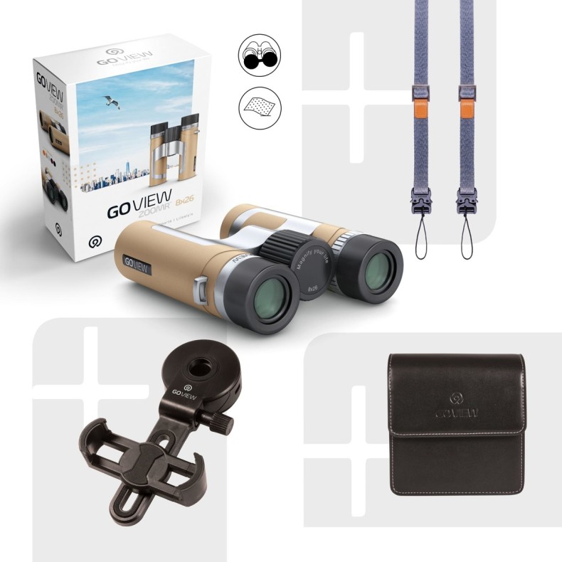 Jumelles GoView ZOOMR 8x26, marron clair Jumelles GoView ZOOMR 8x26, marron clair