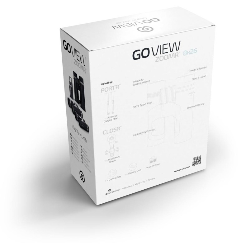 Jumelles GoView ZOOMR 8x26, Bleu Miami Jumelles GoView ZOOMR 8x26, Bleu Miami