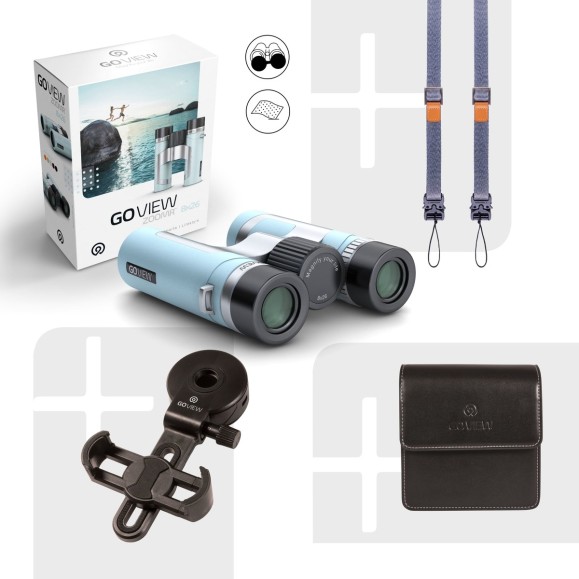 Jumelles GoView ZOOMR 8x26, Bleu Miami