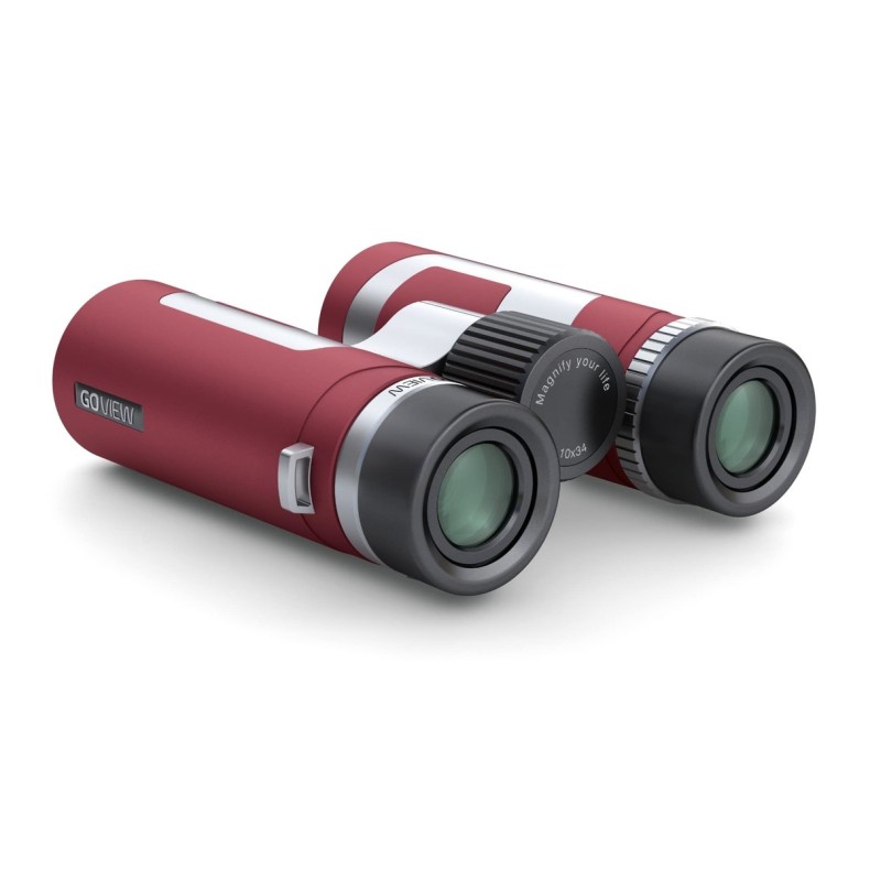 Jumelles GoView ZOOMR 10x34, rouge rubis