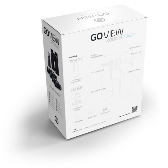 Jumelles GoView ZOOMR 10x34, Bleu Miami