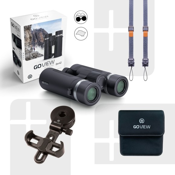 Jumelles GoView ZOOMR 8x42, noir fantôme