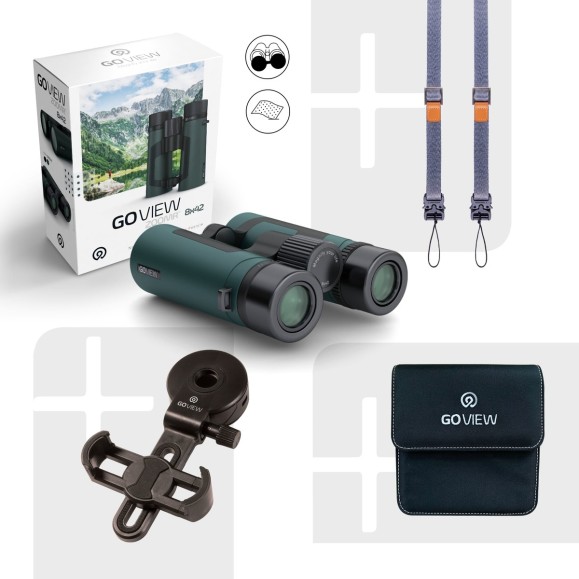 Jumelles GoView ZOOMR 8x42, Vert Chêne