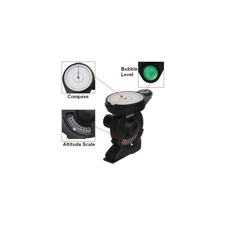 Brújula para Polarie con nivel de burbuja