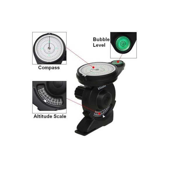 Brújula para Polarie con nivel de burbuja