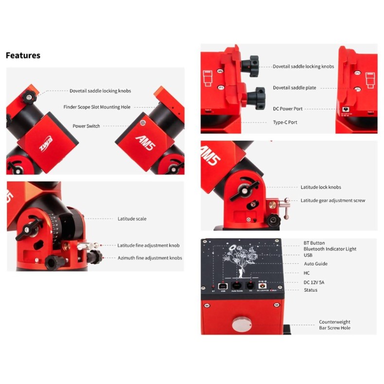 Monture équatoriale harmonique ZWO... Monture équatoriale harmonique ZWO...