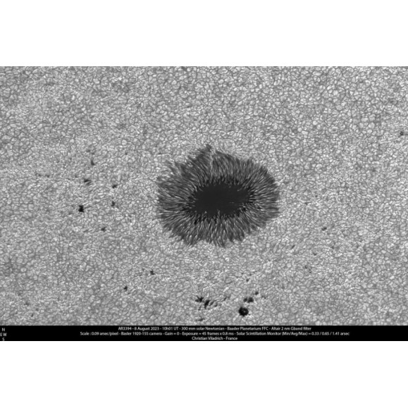 ALTAIR ASTRO Filtre solaire à contraste Bande G 2nm - 1.25" 430.3nm