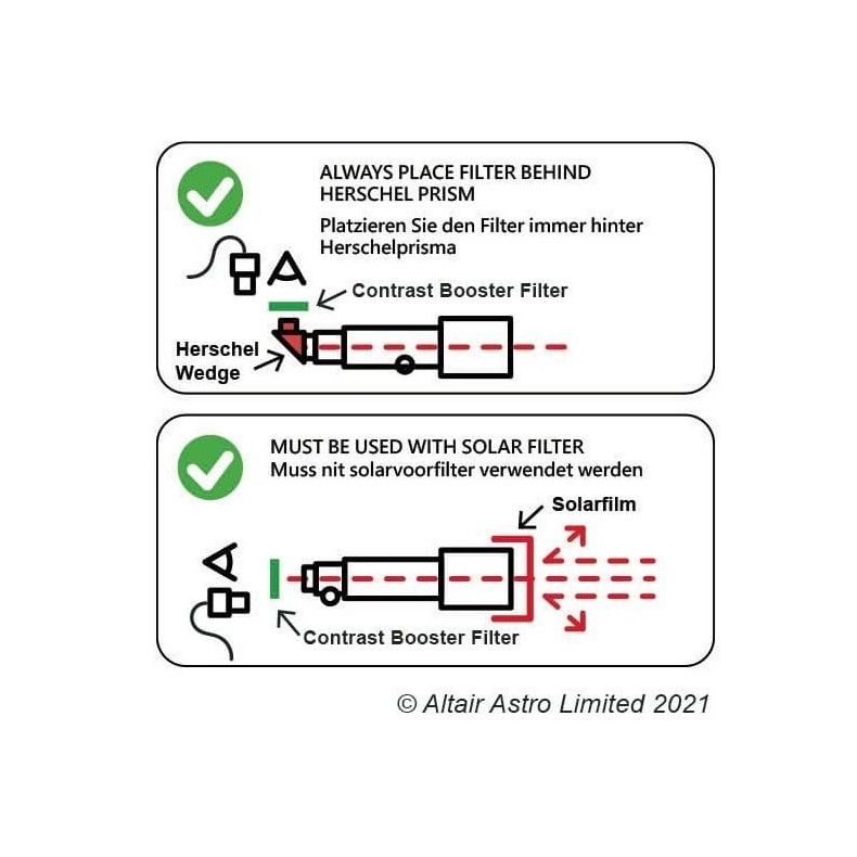 ALTAIR ASTRO Filtre solaire à... ALTAIR ASTRO Filtre solaire à...
