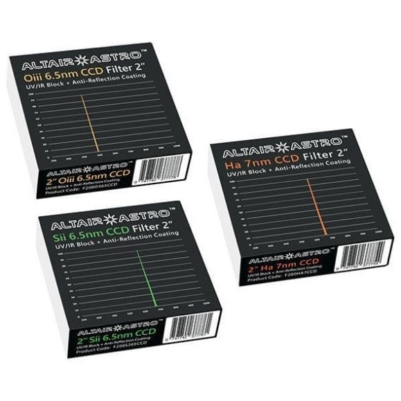 ALTAIR F200S265CCD 2" 6.5 nm SII filtre à bande étroite