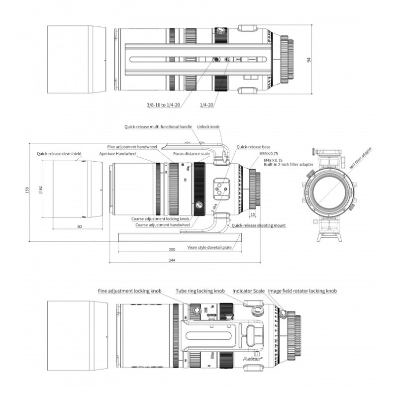 Astrographe ASKAR SQA55 264mm F/4.8