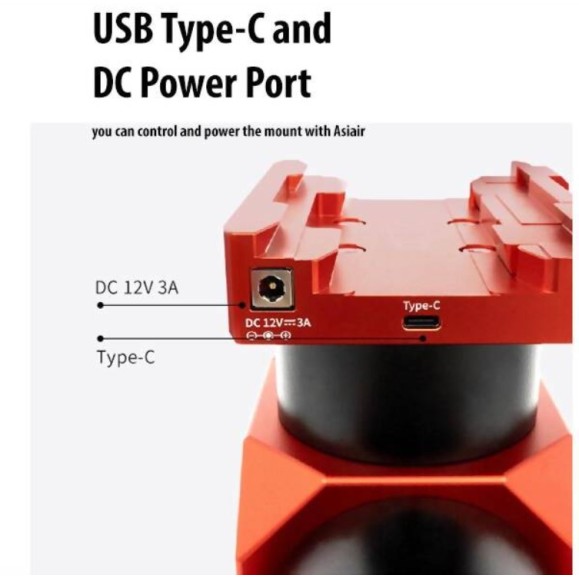 Monture équatoriale harmonique ZWO AM5N Gen.2 avec trépied TC40