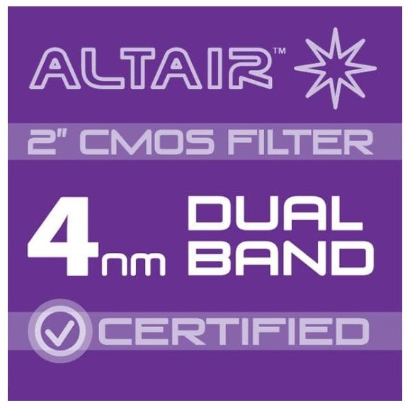Filtre CMOS 2" ALTAIR ULTRA 4nm dual band HA OIII