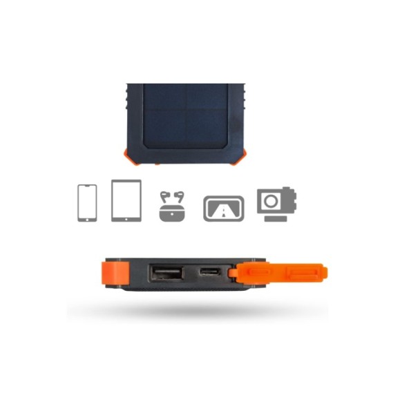 Chargeur solaire - XTORM Xtreme Solar Charger 5000 Black/Orange