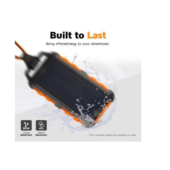 Chargeur solaire - XTORM Xtreme Solar Charger 10.000 Black/Orange