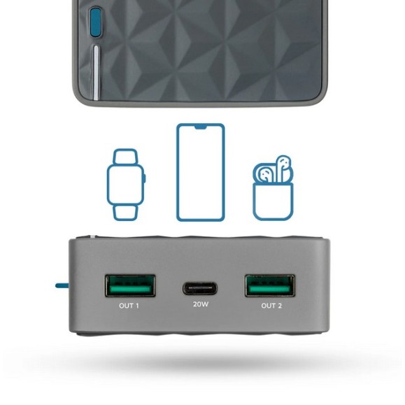 Powerbank - XTORM 20W Fuel Series Bloc d'alimentation 20.000 Gris/Bleu