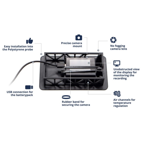 Grand kit de sonde pour ballon stratosphérique avec caméra spatiale, carte micro SD de 64 Go et enregistreur de données