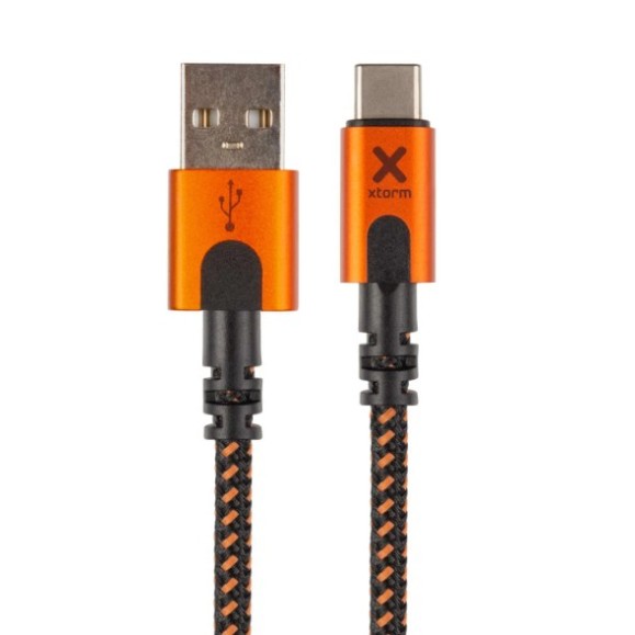 Câble XTORM Xtreme USB vers USB-C 1,5m Noir/Orange