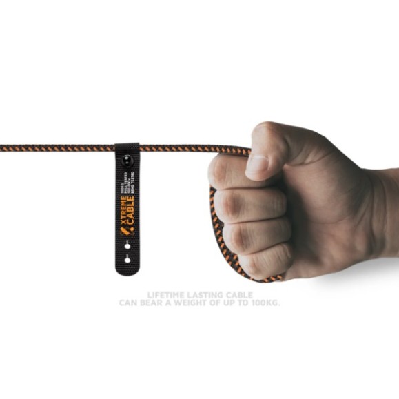 Câble XTORM Xtreme USB vers USB-C 1,5m Noir/Orange