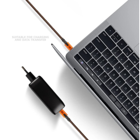 Câble XTORM Xtreme USB vers USB-C 1,5m Noir/Orange