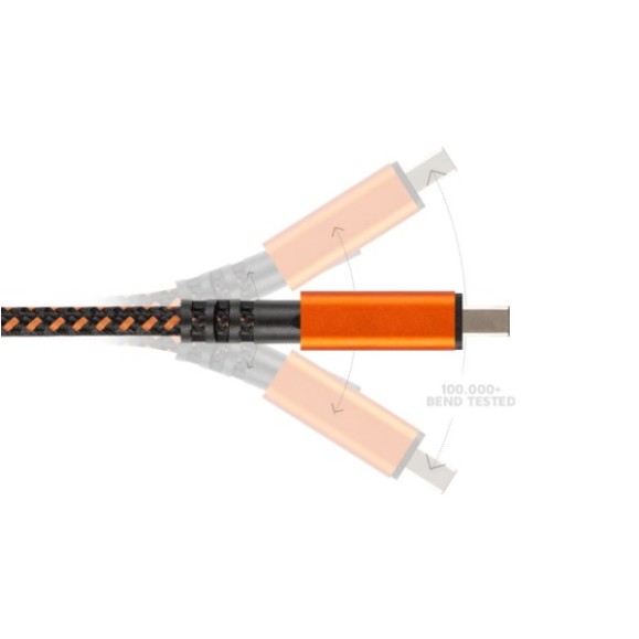 XTORM XTREME Câble PD USB-C 1,5 m Noir/Orange