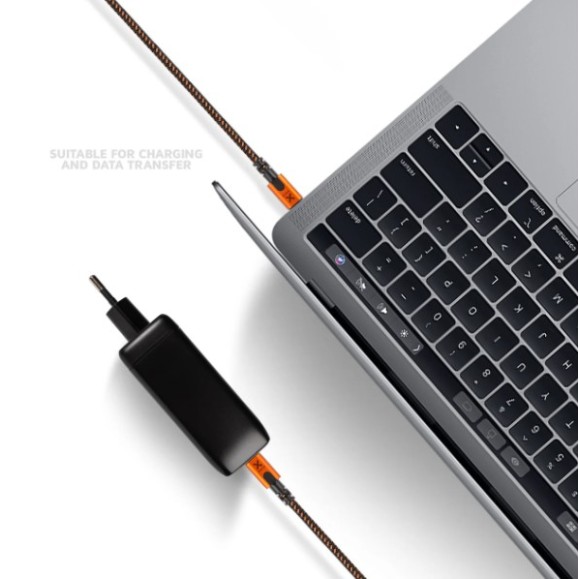 XTORM XTREME Câble PD USB-C 1,5 m Noir/Orange