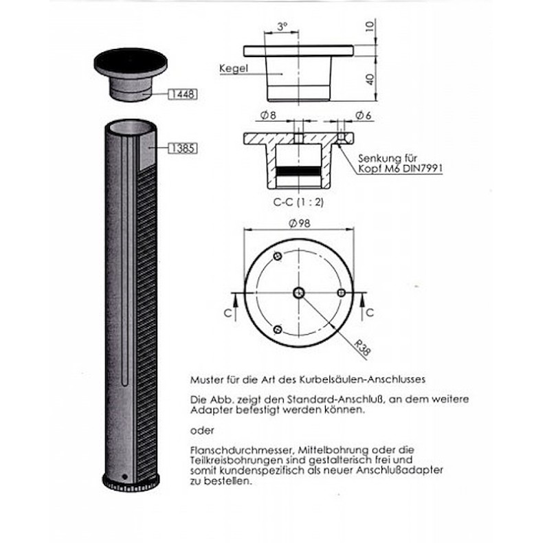 Berlebach Trépied PLANET K70 Colonne... Berlebach Trépied PLANET K70 Colonne...