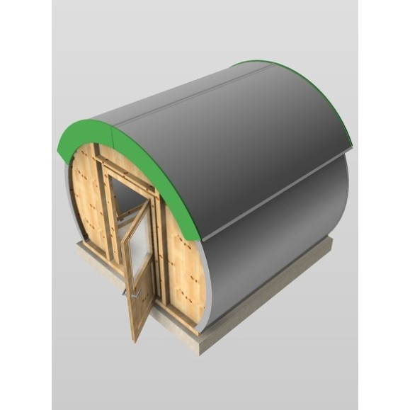 Observatoire en bois avec dôme en forme de coquille Partie couverture optique Modèle GreenLine RC-33