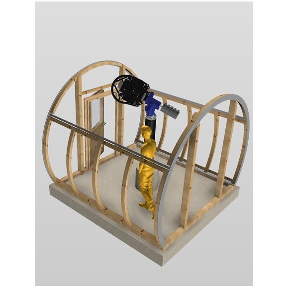 Observatoire en bois avec dôme en forme de coquille Partie couverture optique Modèle GreenLine RC-33