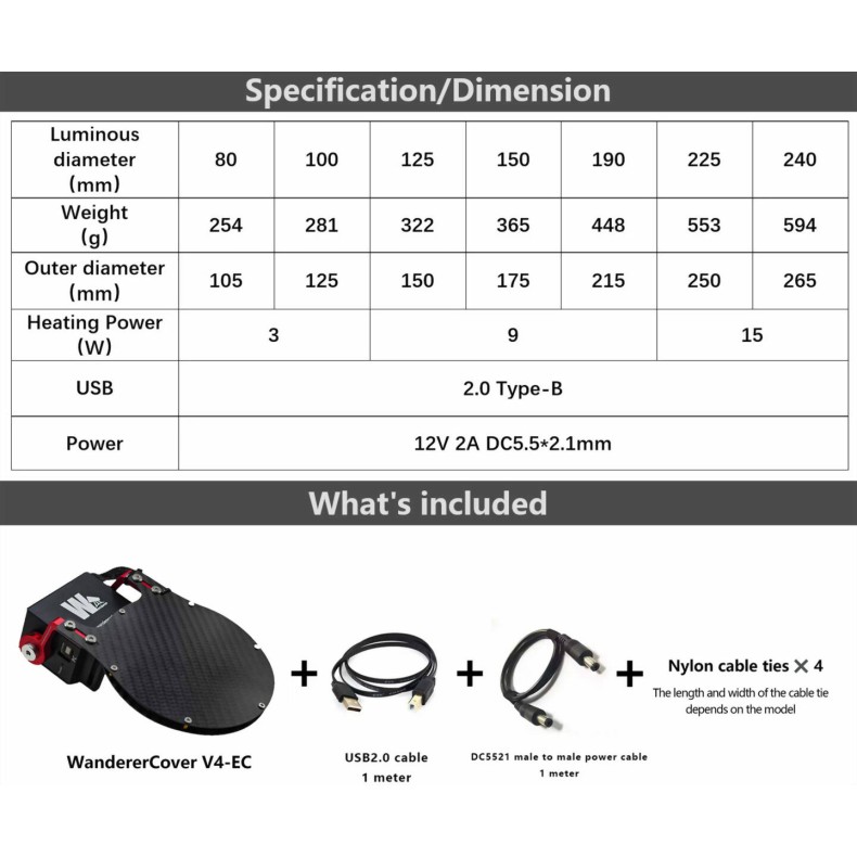Panneau plat motorisé Wanderer Astro... Panneau plat motorisé Wanderer Astro...