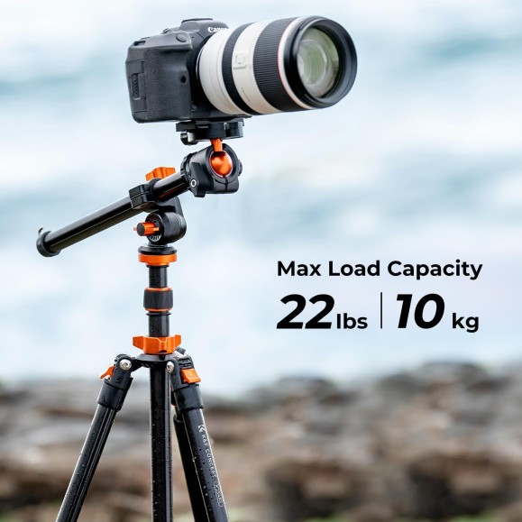 Camera Tripod 200cm Professional Aluminium Video Tripod with Monopod K&F