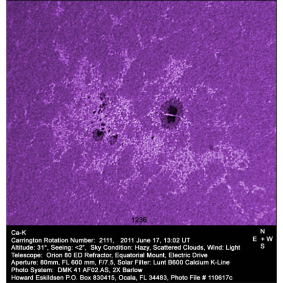 Ca-K LUNT LS6CaKMDs2 filtre sur cylindre d'extension