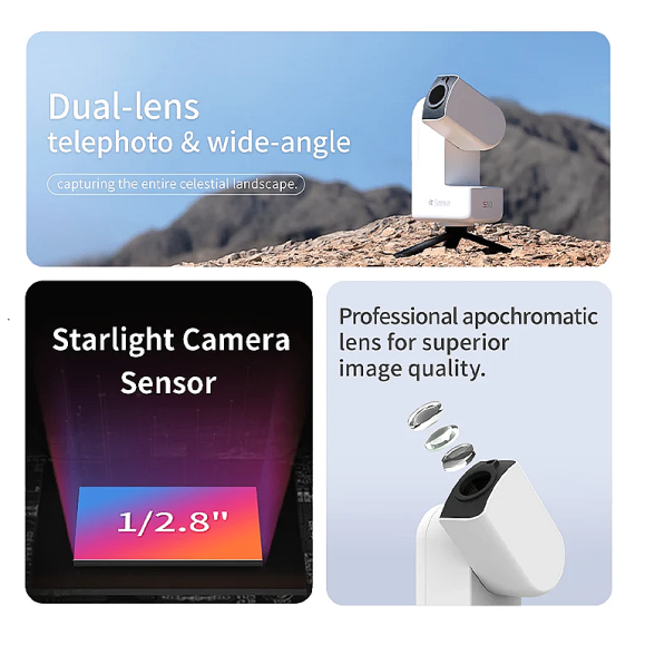 Télescope/caméra intelligente tout-en-un Seestar S30