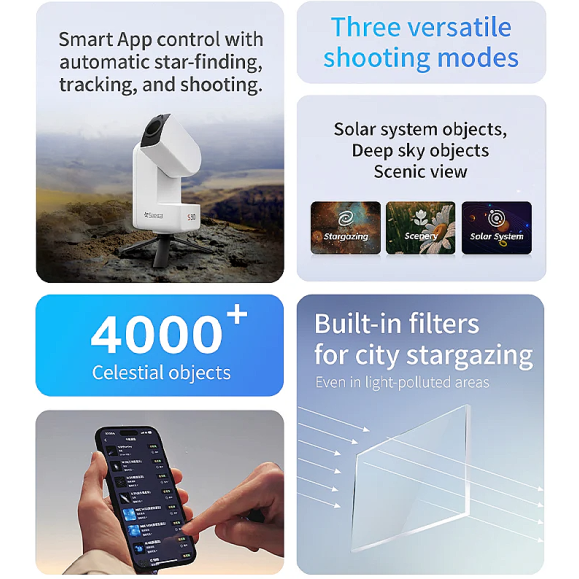 Télescope/caméra intelligente tout-en-un Seestar S30