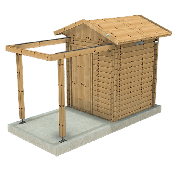Observatoire à toit coulissant en bois Dôme Partie optique Modèle GreenLine BIG-32 2.75x2.75M