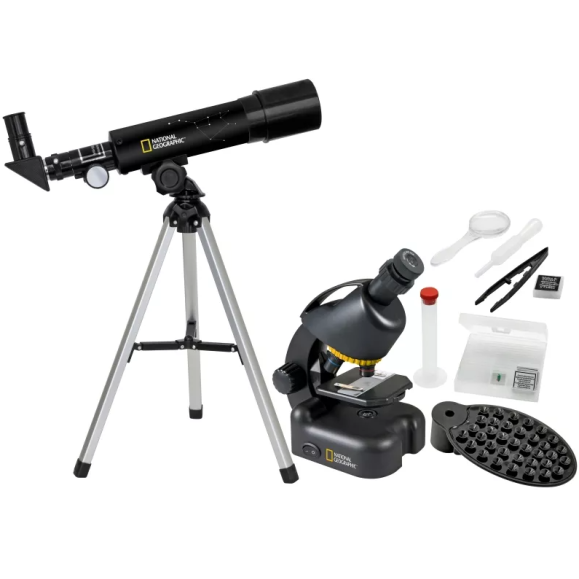 National Geographic Kit télescope microscope avec mallette 9118200