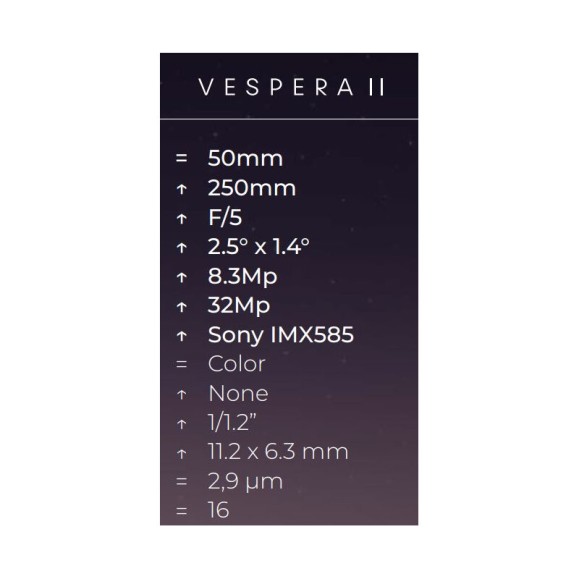 VAONIS AP 50/250 Télescope intelligent Vespera II