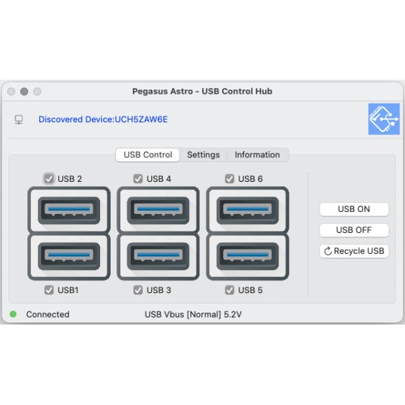 Hub de contrôle USB PegasusAstro