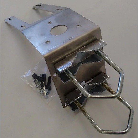 Support CloudWatcher et anémomètre monté sur poteau (avec brides)