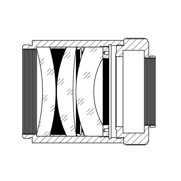 TSRéducteur et dispositif d'aplanissement -Optique 0,8x 2,5" pour Photoline Apo 115 mm f/7