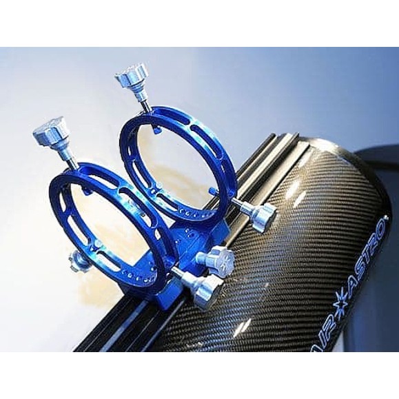 Altair TMS Ultra Light 100mm Guide Scope Rings - BLUE Anodisé