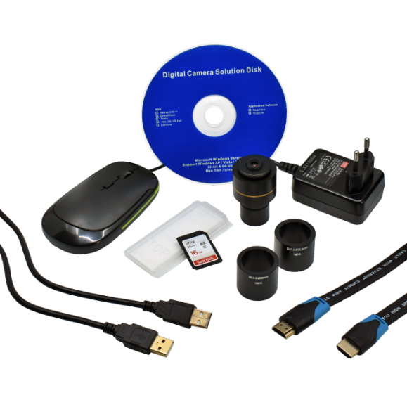 Kit caméra de microscopie USB 2.0 BMS 5 Mp HDMI + WIFI