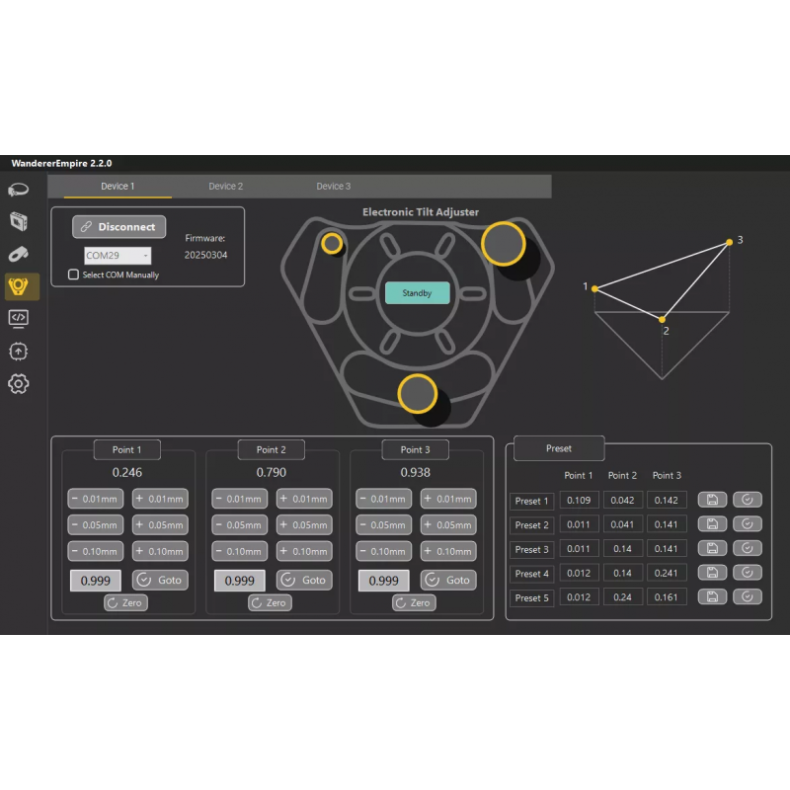 Tilter electrónico M54 Wanderer Astro Tilter electrónico M54 Wanderer Astro