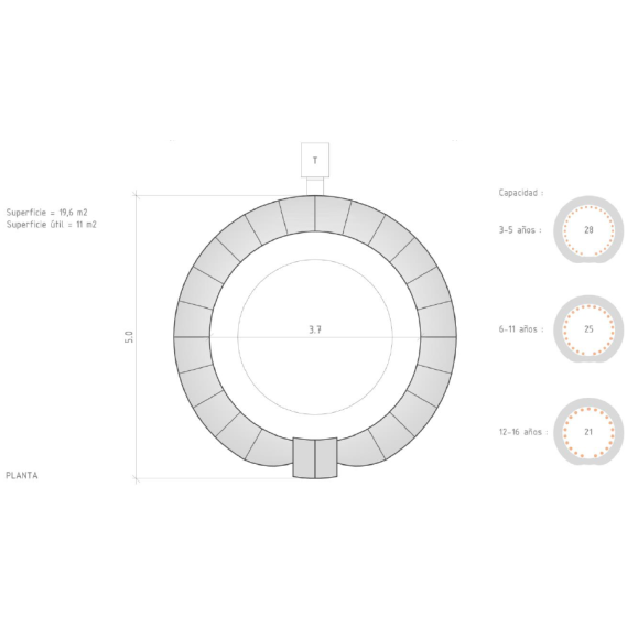 Dôme de planétarium gonflable portable 5m sans décoration